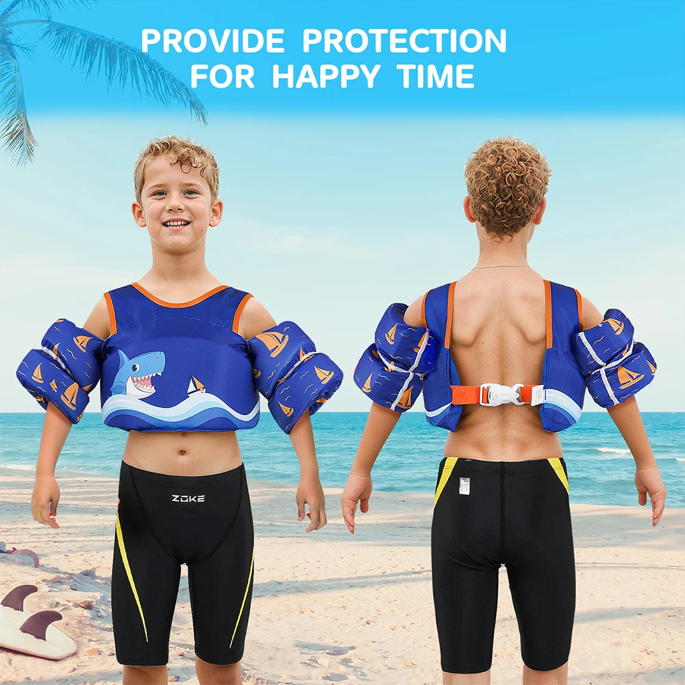 Life Jacket Swimming Armbands Child Float Arm Sleeve Floating Ring Safe Life Jacket Cartoon Children's Swim Life Jackets Baby Arm Ring Buoyancy Vest Garment