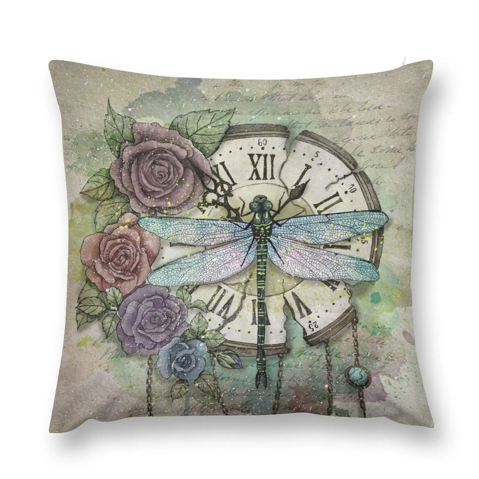 

Time Flies Throw Pillow Sofa Cushions Cover Decorative Cushions For Living Room home decor items