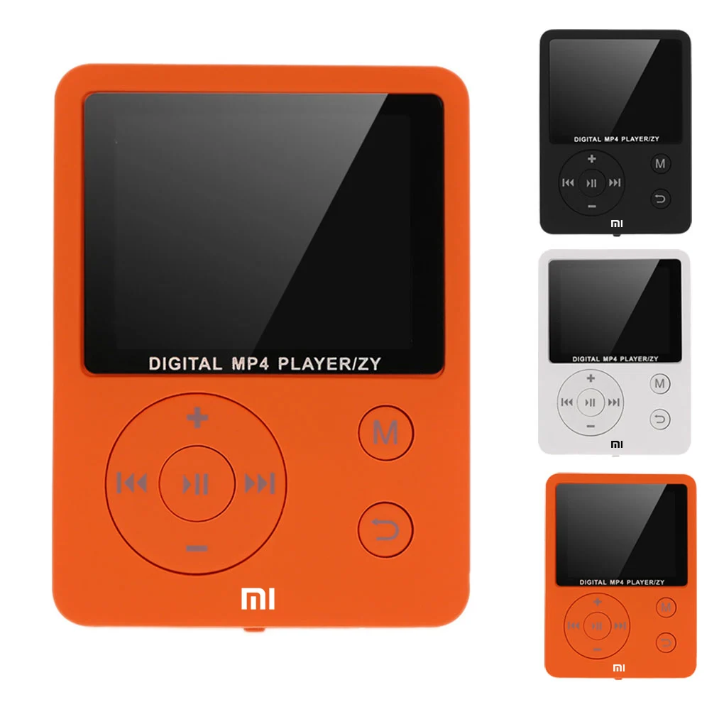 XIAOMI MP3 MP4 odtwarzacz 1.8 cyfrowy ekran LCD Mijia M002 bezstratny przenośny Walkman obsługuje 32GB karta pamięci TF z radiem FM