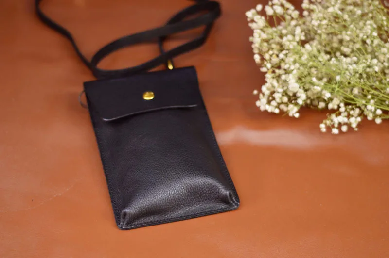 Aetoo Handy tasche weibliche Cross body neue Mini Leder Kopfs chicht Rindsleder Flut alle vertikalen Single Shoulder Key Geldbörse – Detail 11