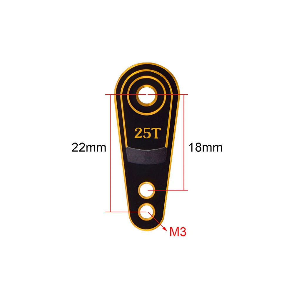 9IMOD 2PCS Multistyle RC 25T Matal Servo Horn Arm Aluminium Für 1/8 1/10 1/18 trx4m TRAXXAS RC Crawler Auto Upgrade Ersatz – Detail 31