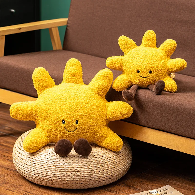 Creative Sunshine Plush Toys Kawaii Sun Plush Pillow Stuffed Soft Car Sofa Cushion Dolls Bedroom Decoration Gift for Kids Girls 4