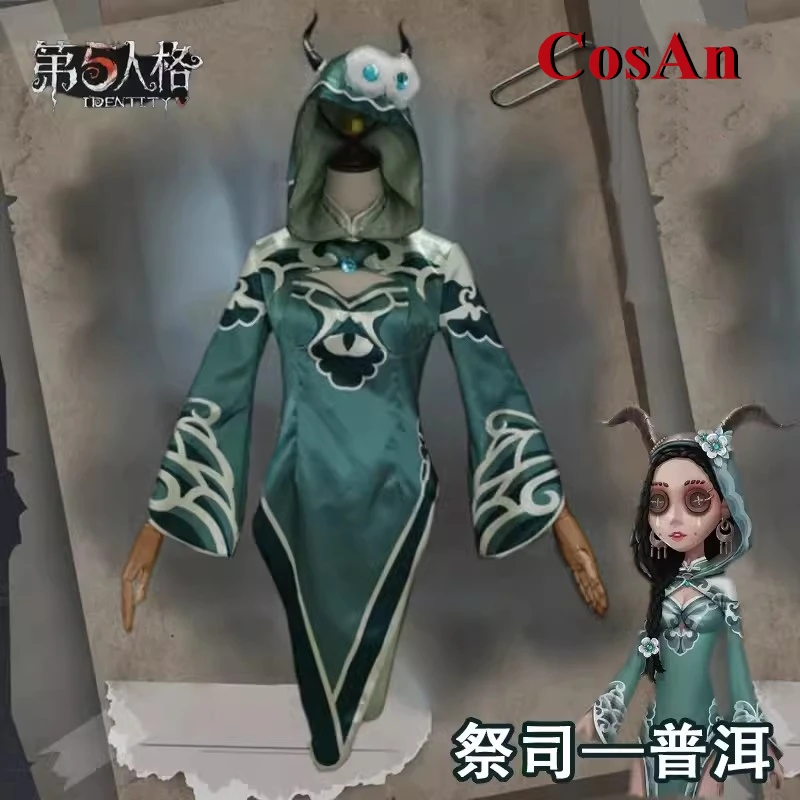 

CosAn Game Identity V Fiona Gilman Priestess Cosplay Costume Activity Party Role Play Clothing Anime Cheongsam Women's Dress