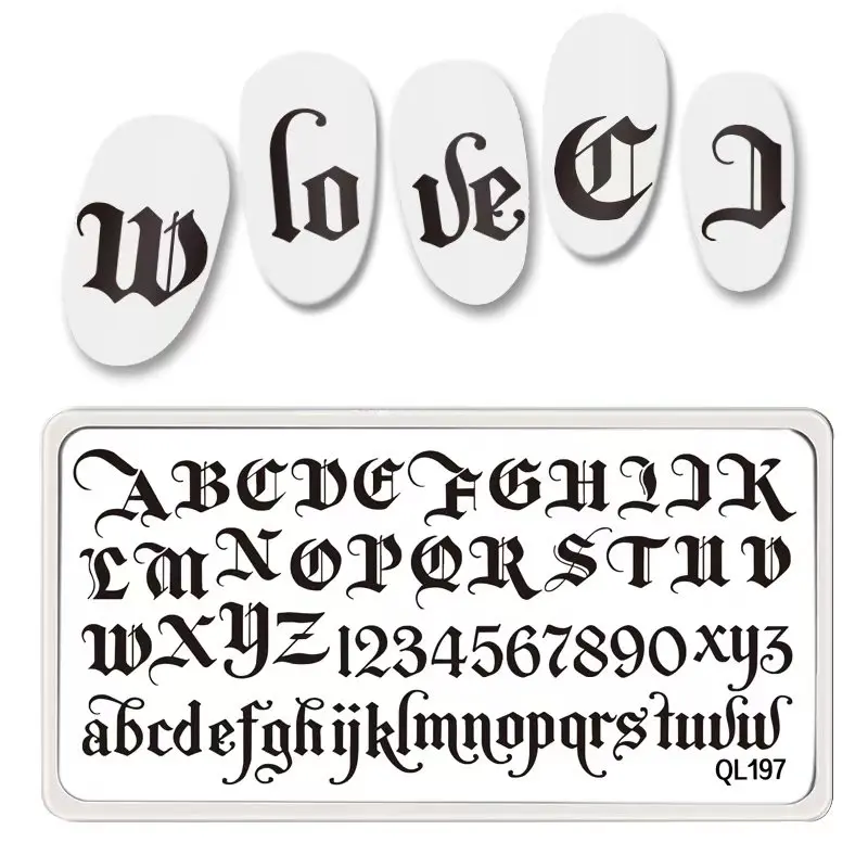 1 Pcs Template Nail Art Stamping Plates Manicure Nail Stamp Plate Image Painting DIY Nail Decal 3