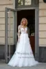 Eightale Elegant Wedding Dress with Long Sleeves Customized Appliques Lace Tulle White Ivory Bridal Gown Vestido De Noiva 3