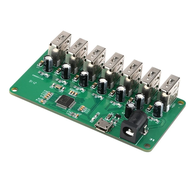 DC5V USB 2.0 HUB Module 1 To 7 Port USB Hub Seven Port Splitter Expansion Module With LED 480Mbps