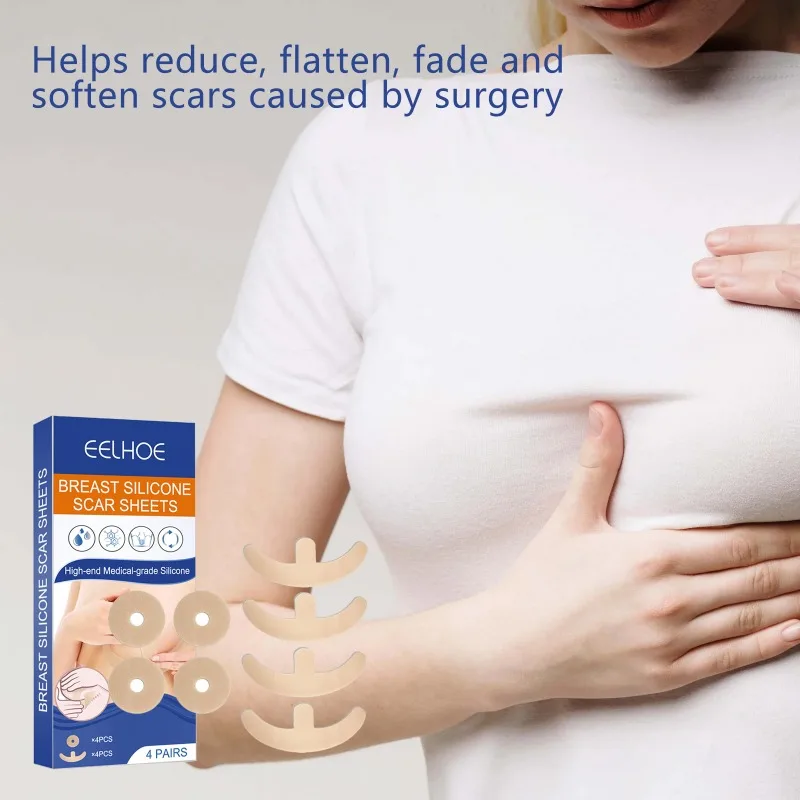 Female Silicone Breast Scar Removal Sheets Stickers Nipples Scar Removal Sticker Acne Trauma Breast Sheets Skin Repair sore healing cream