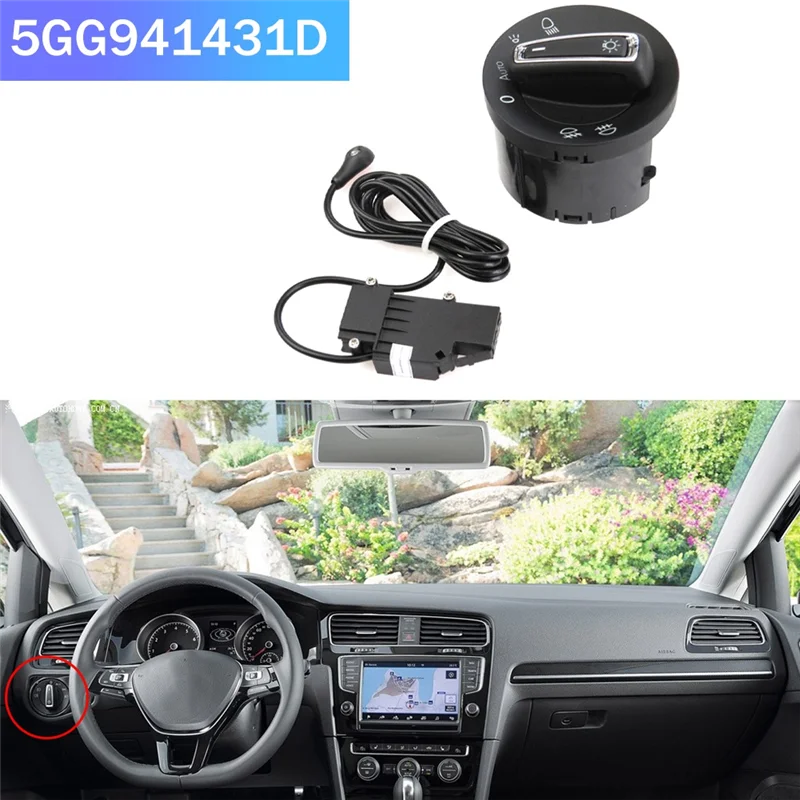 전면 헤드라이트 조명 센서 모듈, VW 골프 7 MK7 MKVII Oc용 자동 스위치 제어