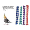 24 Pieces Chinese Bamboo Finger Traps Braided Strings Tube Bird Parrot Biting Toys for Kids Birthday Party Favors DIY Toy 4