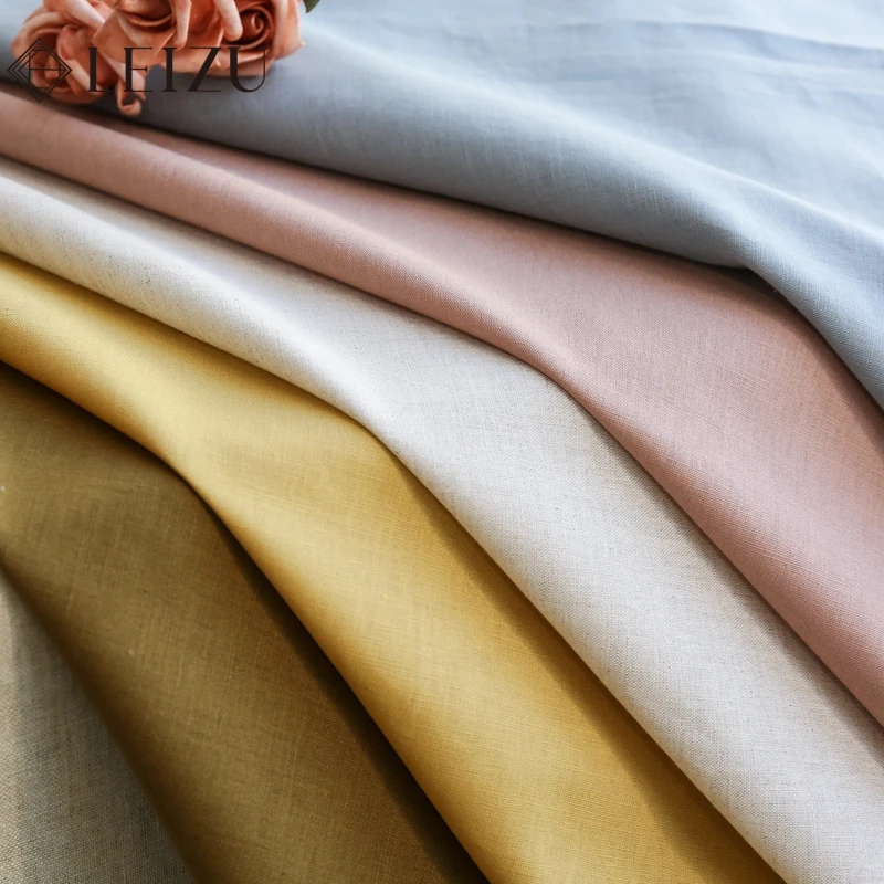 

Cotton And Linen Fabric, Breathable And Soft In Summer, Used For Sewing Pants, Shirts, Dresses By Half Yards