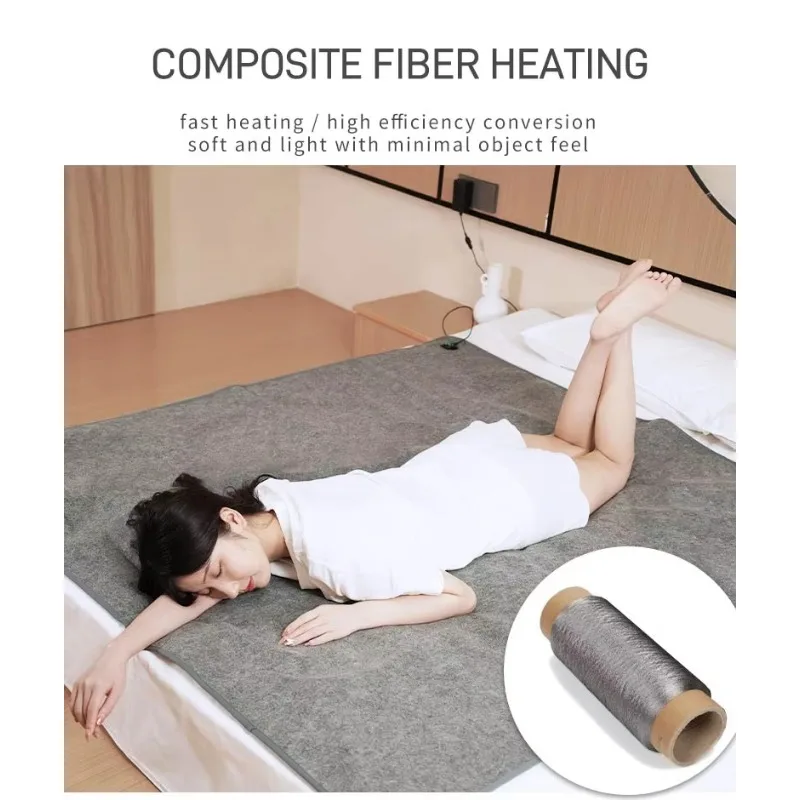 Electric Heating Blanket Lightweight Soft Single No Pilling No Linting Breathable Fabric Suitable Home Leisure Office And Lunch Break