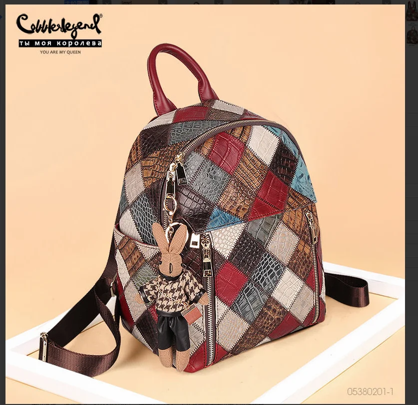 GenuineLeatherWomensBackpackFashionFemaleKnapsackLadyLarge