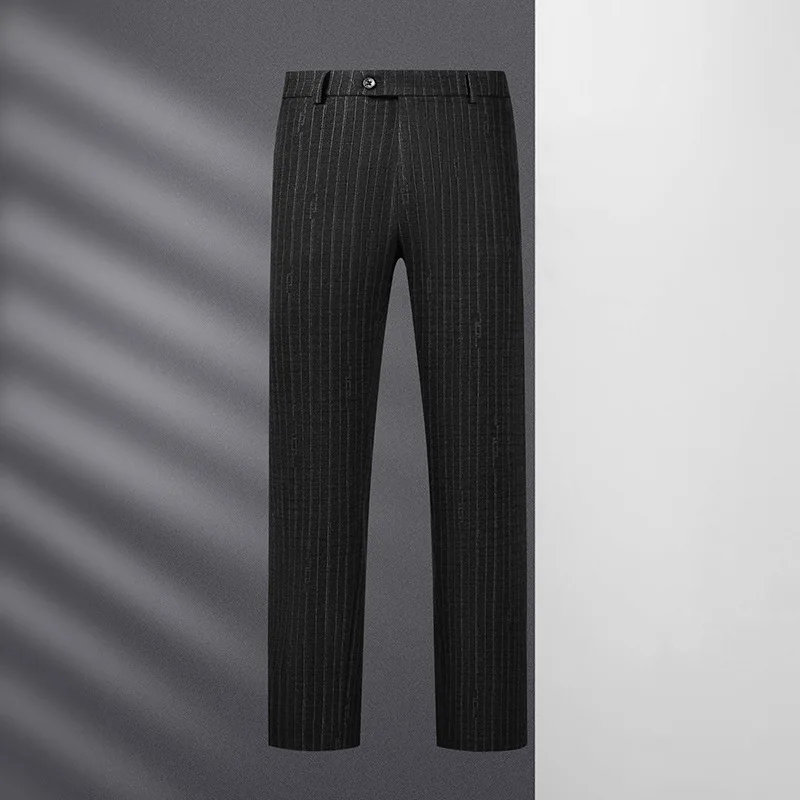 Men's Striped Suit Set Spring Autumn Plus Size M-12XL