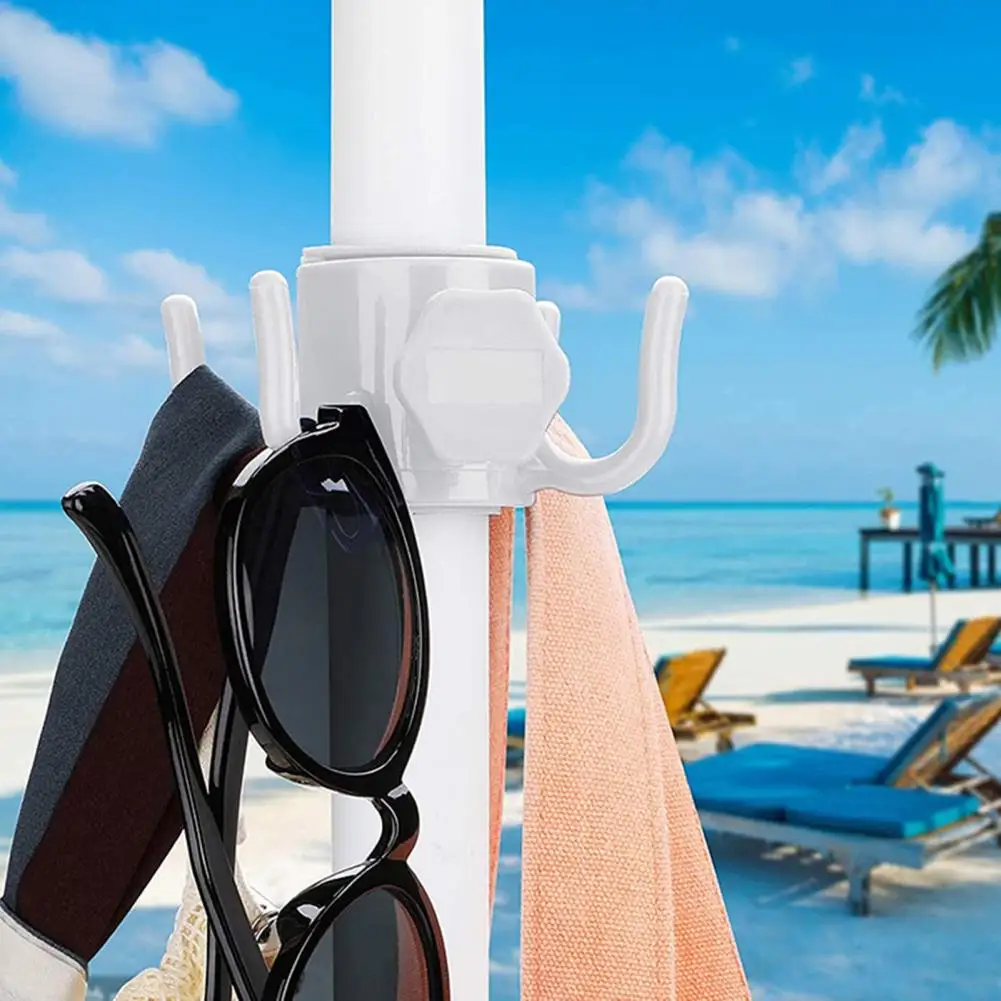 Portable Widely Compatible Space-saving Four Feet Umbrella Hook Accessory Umbrella Hanging Hook Outdoor Supply