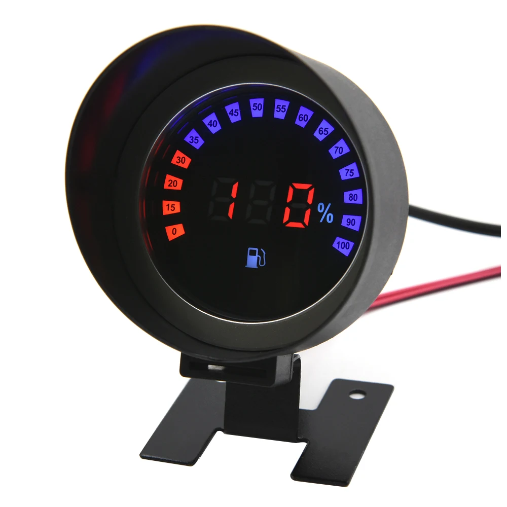 1K-10Komh Tankanzeige Digital Auto auto Kraftstoff Level Meter mit Rot Blau  LED Öl Tank Ebene Anzeige für Auto boot Kraftstoff Meter - AliExpress