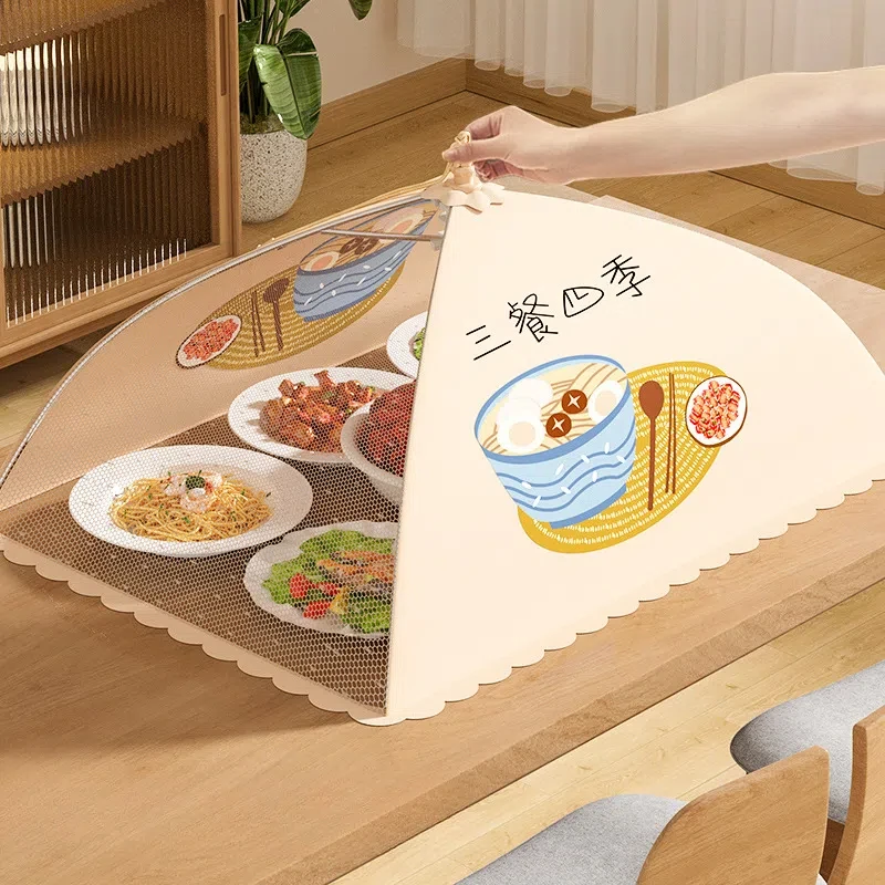 Anti-fly Cover Meals Covered Dish Cover Large Size Folding Table Dust Shield Cover Umbrella Cover Dish Meal Food Leftovers Cover