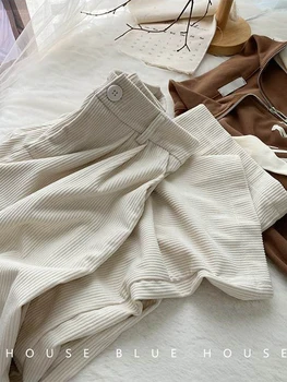 بنطال مخملي عتيق بخصر عالٍ 7