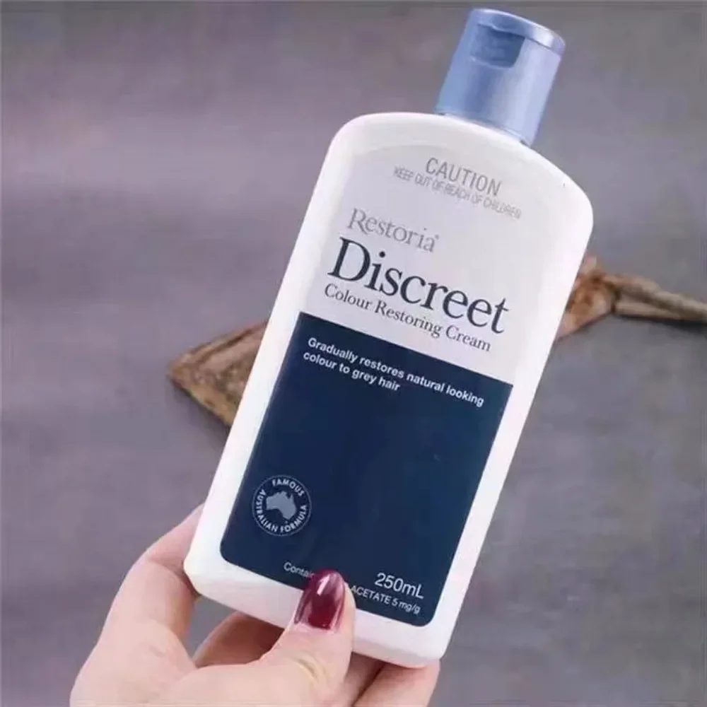 250ml Original Restoria Discreet Colour Restoring Cream Lotion Hair Care Reduce Grey Hair for Men and Women Hair Treatments 3