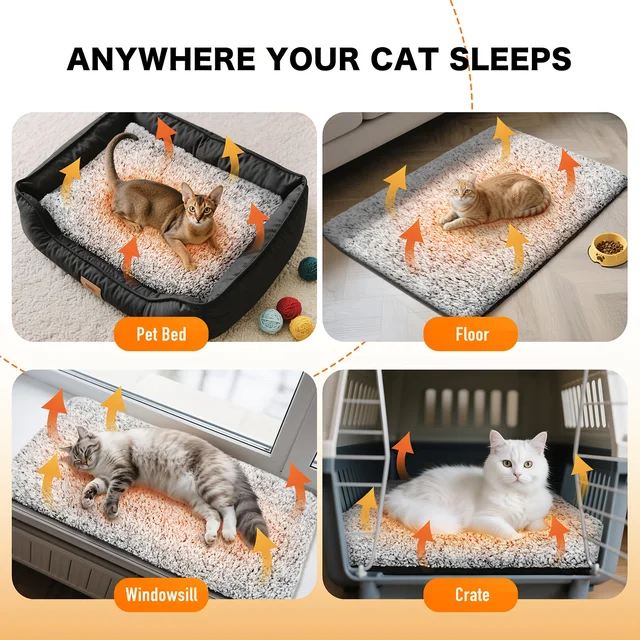 Winter Warming Pet Mattress, Super Warm Cat And Dog Pad, Washable And Non-Slip Mat, Suitable for Small to Large Dogs And Cats 3