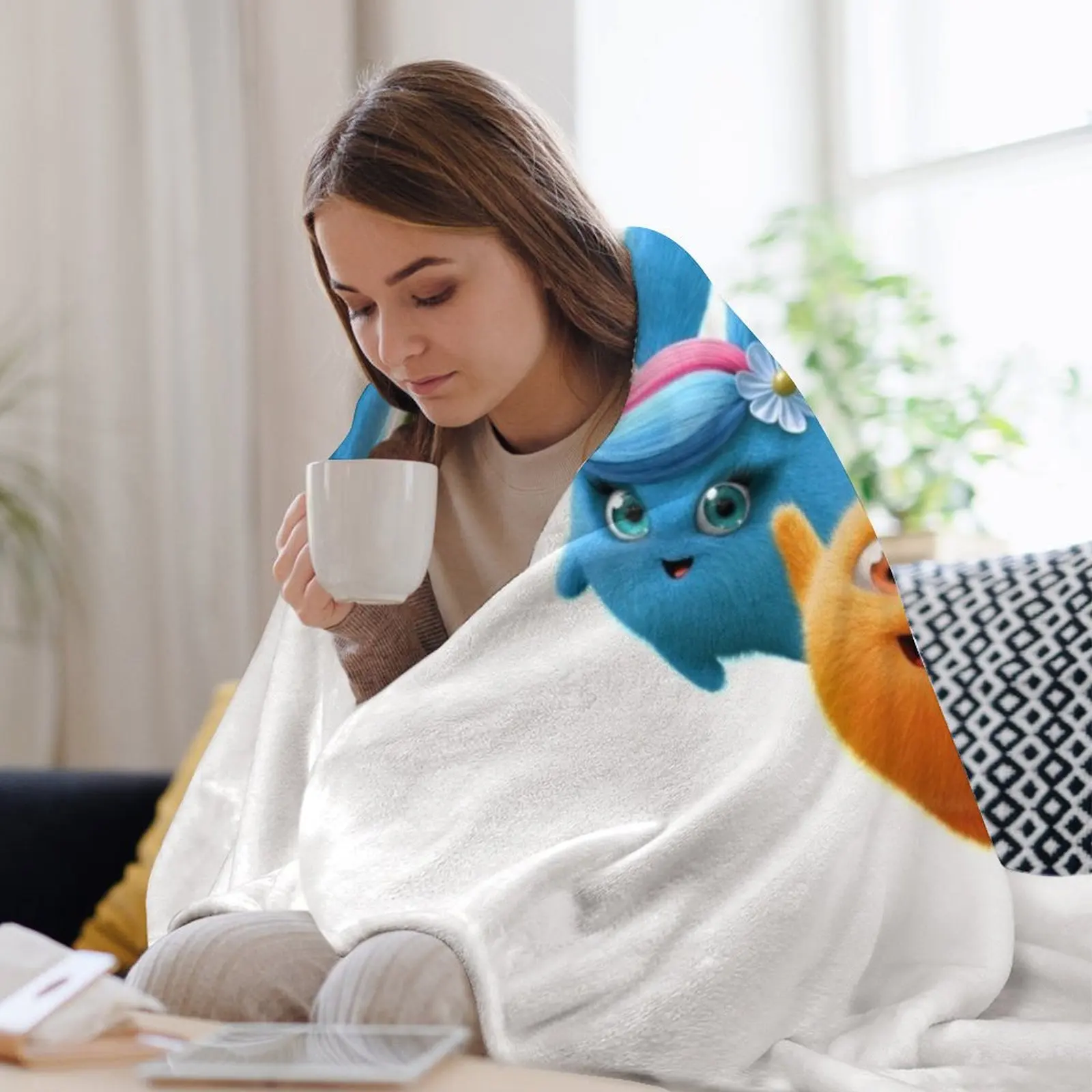 Sunny Bunnies - All Hold Paws! Throw Blanket christmas decoration Fashion Sofas anime Blankets 3