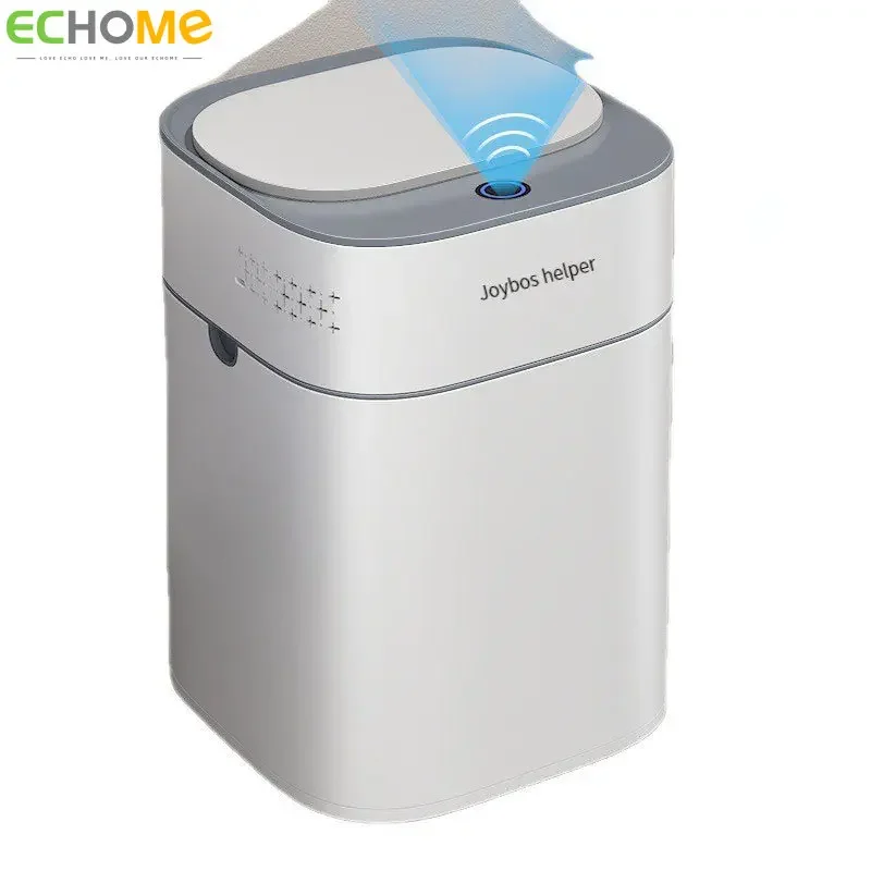 Echome 15L Intelligent Trash Can New Type Automatic Induction Electric Automatic Adsorption Bag with Cover In Domestic Bathroom