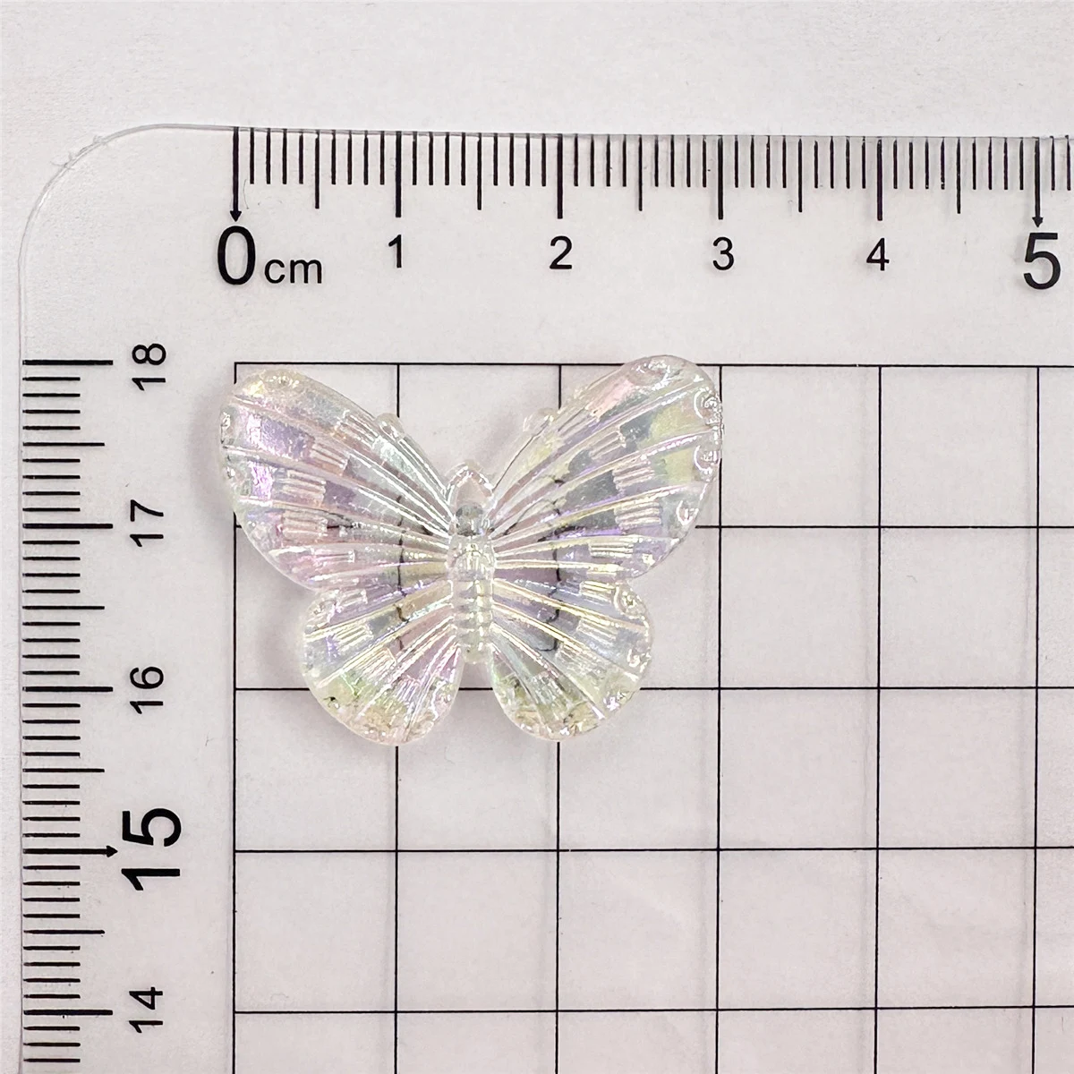 Set of 10 Large Colorful Laser Butterfly Beads for DIY Jewelry Making and Crafting