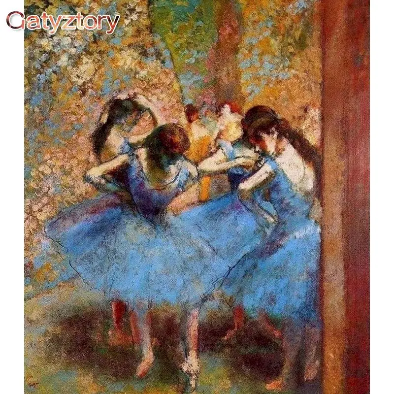 

GATYZTORY Painting By Numbers For Adults With Frame Dance Girl Paint By Numbers Handpainted Canvas By Numbers Diy Gift Art