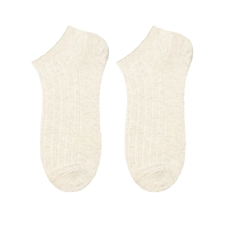 2025e Pure Cotton All-Cotton Boat Summer Thin Style, Low-Cut Ankle So, Short Tube, Combed Cotton, Casual Deodorant Men's_voghion.com