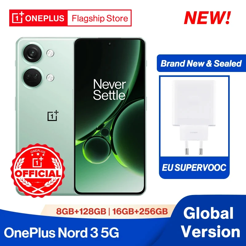 Oneplus-nord 3グローバルバージョンのスーパー流体amoledディスプレイ