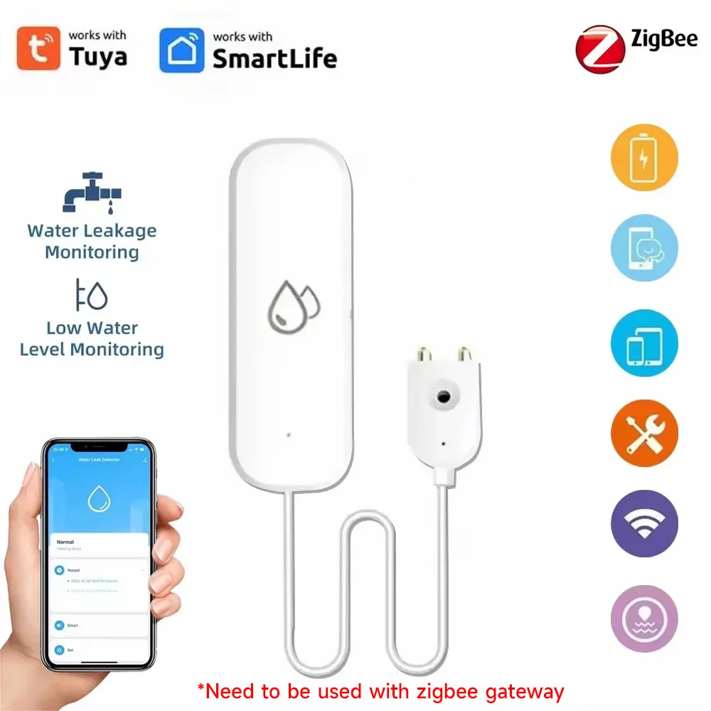 Tuya Smart Zigbee Water Leak Detection Alarm
