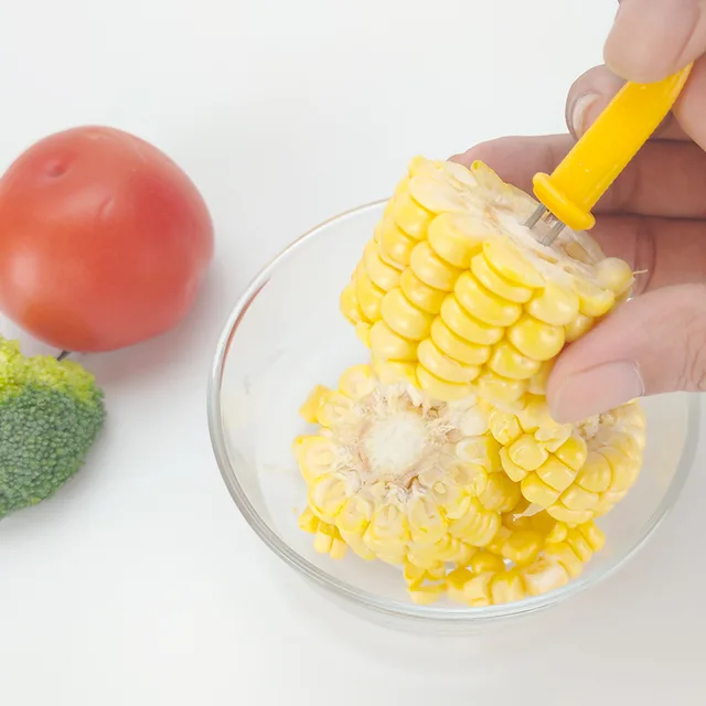 10Db Kukoricatartó - Kukorica A Macskák Nyársain, Rozsdamentes Acél Villák Prong Nyársok Konyha Szerszám Bbq Iker Sweetcornhoz - Image 5