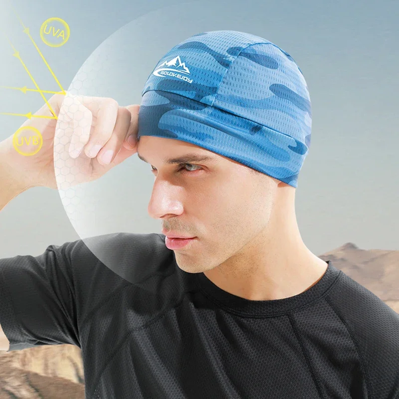 Cooling Skull Cap Helmet Lining Breathable Sweat Wicking Cycling Sports Running Hat Comfortable Outdoor Hiking Cap Quick Dry Cap 2