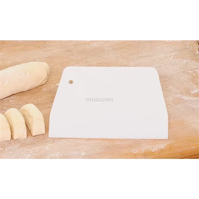 Cake Spatulas Tools Fondant Sugarcraft Trapezoid Bread Baker Butter Knife White Board Plastic Pastry Cutter Pizza Dough Scraper