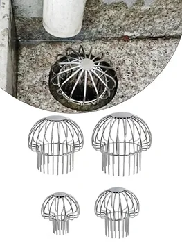 1pcs สแตนเลสสตีลรางน้ํา Leaf GUARD ฝาครอบโคลนกับดัก Guards ท่อระบายน้ํากรอง Quick Drainage Clog ป้องกันฮาร์ดแวร์ 1
