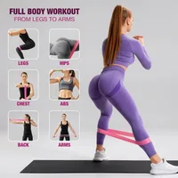 Resistance Bands Set Bandas Elasticas Fitness Gym Equipment for Home Exercise Agility Training Bodybuilding Bar CrossFit Yoga - Image 2
