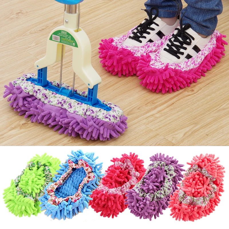 1~10PCS Floor Cleaning Cheap Shoes Covers Bathroom Kitchen Cleaner Mop  Fuzzy Slipper Floor Multifunction Cleaning Shoe Cover - AliExpress