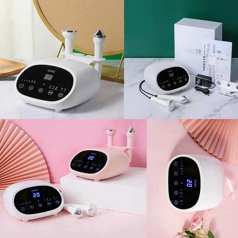 VLVEE INTERNATIONAL 美顔器 デジタル表示付き VLVEE 2 IN 1 Professional Ultrasonic Beauty Instrument Face