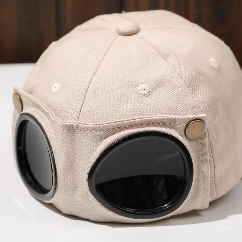 1 Stück Aviator Hat Koreanische Version der trendigen Brille Cap Sonnenbrille Baseball Cap Hip-Hop Persönlichkeit Cool Casual Summer Hat – Detail 9