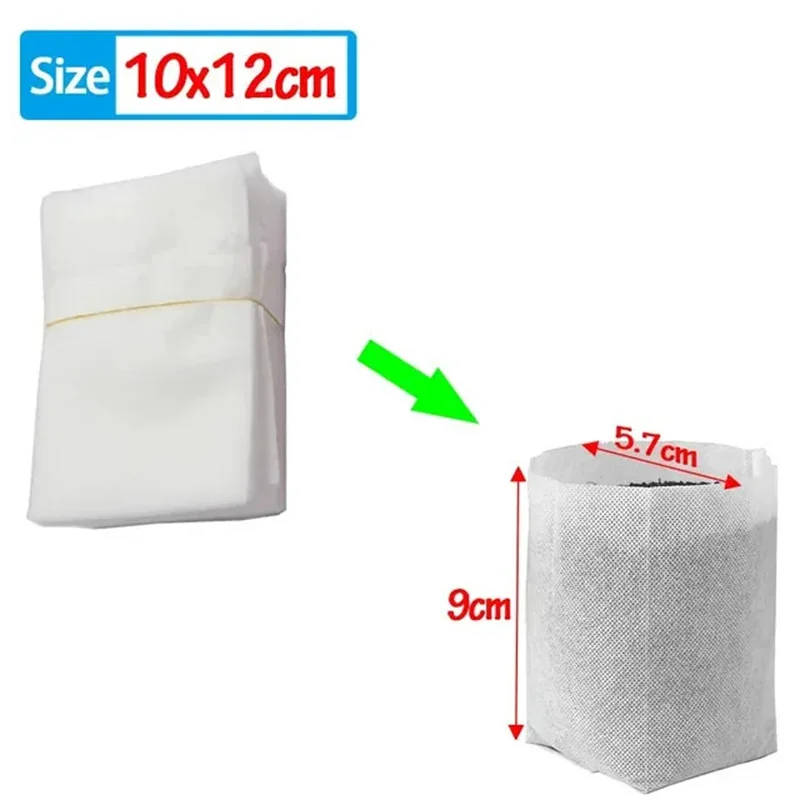Description Picture 3 of item100Pcs Biodegradable Nursery Bag Plant Grow Bags Non-woven Fabric Seeds To Sow Flower Pots For Home Garden Accessories Tools