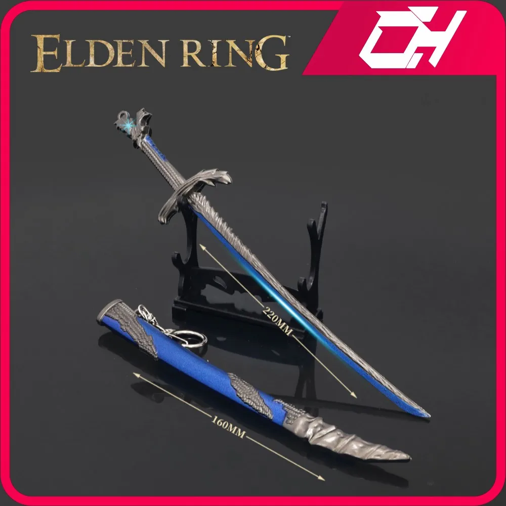 Elden Ring Figures Dragonscale Blade Game Keychain Butterfly Knife