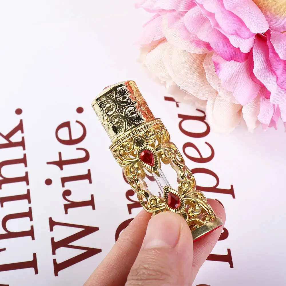 Alloy Dropper Arabian Style Dubai Middle East Style Perfume Bottles Cosmetic Container Refillable Bottles Essential Oil Bottles