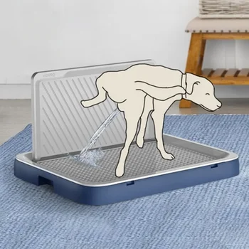 Dog Potty Tray with Baffle 1