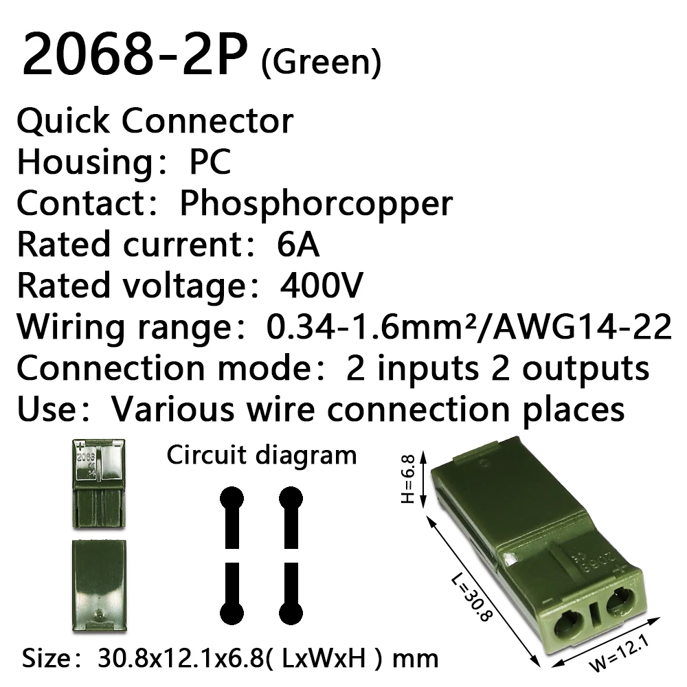 2068-2P Green