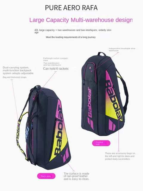 Sac Badminton Babolat 30 raquettes - AS Équipement sportif