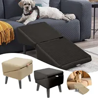 Pet Ramp Dog Lightweight Portable Design Reusable & Dogs Supplies Sturdy Climbing Aid Ideal For Bedside Hand Painted Pethouse 1