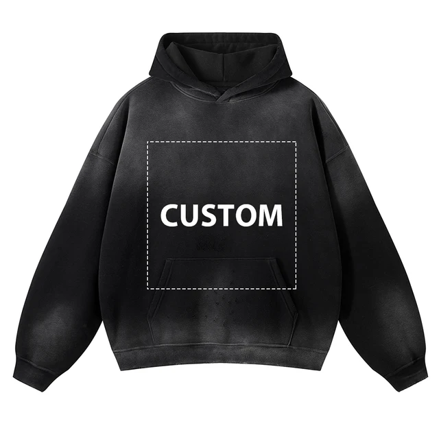 VIPReAlr2025 Winter Hoodie Retro Harajuku Fashion Washed Cotton 380GSM Pullover Sweatshirt Y2K RE Alr