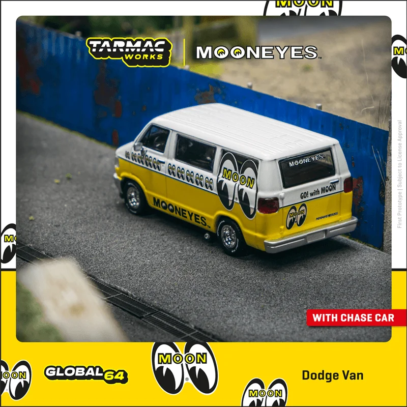 

Tarmac работает 1:64 Dodge Van Mooneyes литая модель автомобиля
