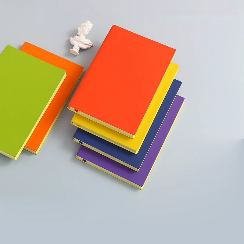 

5 Colors Large Business Diary Soft Copy A5 Travel Planner Diary Notebook Increase Thick Notebook Kawaii Office Supplies