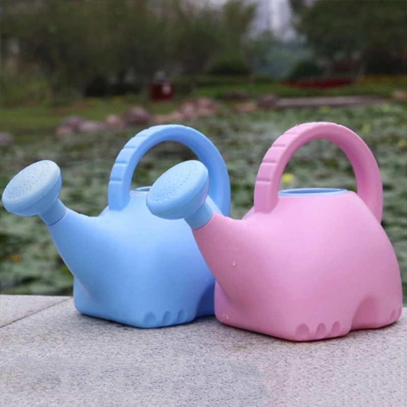 Elephant Watering Can Indoor Outdoor Garden Plants Lightweight Kids Toy 0.4 Gallon Shower Head Sprinkler Flower