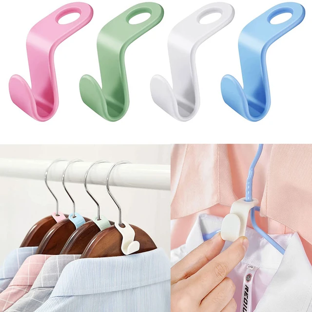 10 Pcs Mini Clothes Hanger Connector Hooks Cascading Plastic Wardrobe Coat  Extendable Hanger Holder Space Saving For Closet Home - AliExpress